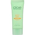 Holika Holika Aloe Waterproof Sun Cream 70ml - Mild, Soft, Moisturizing, Non-sticky, No White Cast, Aloin Free Sun Screen protect UV ray SPF 50+ PA++++