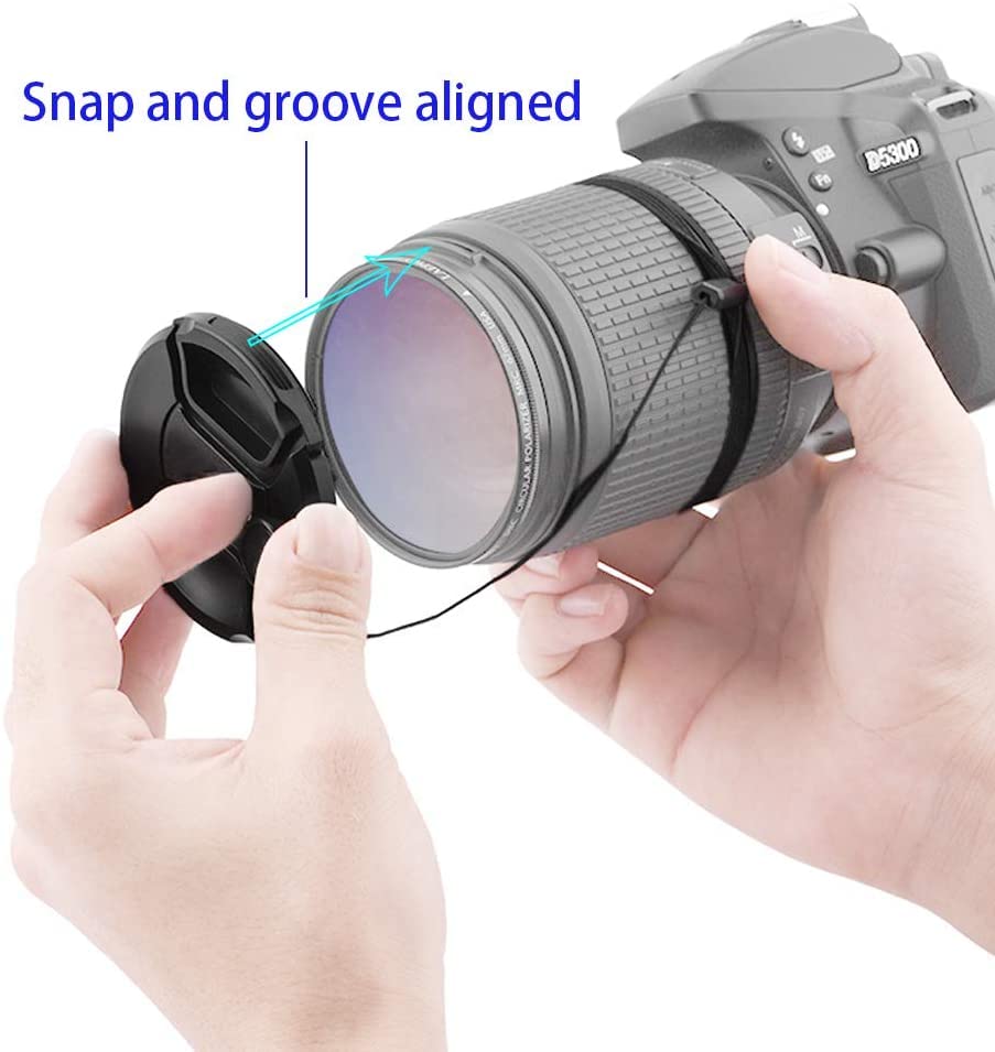 82mm Lens Cap Cover for Canon RF 24-70mm F2.8 L is USM,EF 24-70mm f/2.8L(Not for 4L) II USM,EF 24-70mm f/2.8L USM,HUIPUXIANG[2 Pack] - view 3