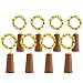 Icicle Wine Bottles String Lights, 8 PCS 4.92ft 15 LED Battery Artificial Cork Copper Wire Fairy Starry String Lights for Centerpieces, Jars, Vase, Bar, Indoor Studio Decorations(Warm White)