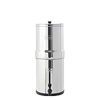 Travel Berkey Gravity-Fed Water Filter with 2 Black Berkey Elements–Enjoy Potable Water While Camping, RVing, Off-Grid, Emerg
