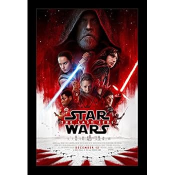 wars star poster jedi last posters 11x17 amazon flyer wallspace framed stars