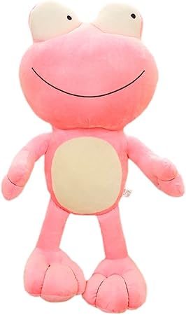 Amazon カエル ぬいぐるみ 大きい目 可愛い 動物 抱き枕 触り心地いい 癒し顔 ふわふわ もちもち リアル キュート プレゼント 贈り物 子供へ お祝い 誕生日 バレンタインデー ホワイトデー ピンク ぬいぐるみ おもちゃ
