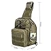 TOPQSC Shoulder Bag, Tactical Shoulder Bag Sling Chest Pack Crossbody Bag Riding Sports Multipurpose Daypack for Camping, Trekking, Rover Sling Backpack (Army green)