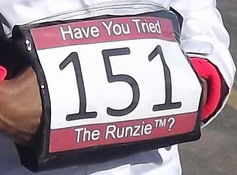 image for Runzie Muff The Adjustable Running Belt with Bib Holder and Hand Warme
