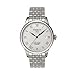 Tissot Men's T41148333 Le Locle Silver-Tone Watch with Textured Dial and Link Bracelet