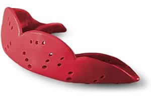 SISU Aero Medium Mouthguard, Intense Red - 1.6mm Thin - Custom-Molded Fit - Slim Design - Remoldable Up to 20 Times - for Team Sports - Non Toxic