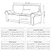 Bluecookies Stretch Arm Elastic Sofa Slipcover, Grey