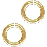 20pcs Adabele Real 1/20 14K Gold Filled Open Jump Rings 4mm (0.16 Inch) Small O Ring Connector (0.8mm/20 Gauge) for DIY Craft Jewelry Making JK6-C4