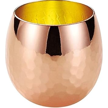 Amazon お猪口 70ml 桐箱入り 純銅 槌目 銅 お猪口 おちょこ 冷酒 酒