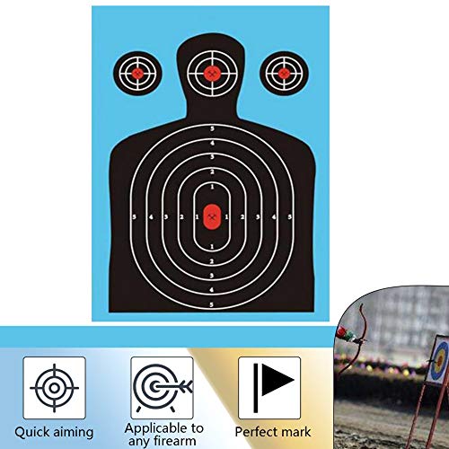 Water-chestnut 10pack Shooting Targets 1218 inch Silhouette Poor Splatter Reactive Paper - Thumbnail 4