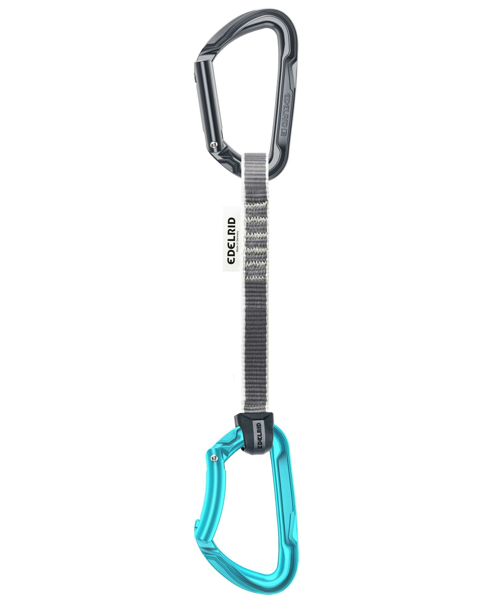 EDELRID Express Set Pure - 16 mm Sling with Antitwist, Colour: Slate Icemint, Size: 10 cm