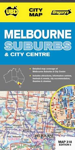 Melbourne Suburbs & City Centre (City Map)
