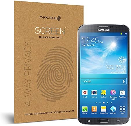 Celicious Privacy Plus 4-Way Anti-Spy Filter Screen Protector Film Compatible with Samsung Galaxy Mega 6.3