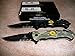 2x 2 Rogue River Tactical Knives US Marine Corps Don't Tread On Me Spring Assisted Rescue Pocket Knife Digital Camo and Black Drop Point Blade Gadsden Flag Patriot Military Great Gift