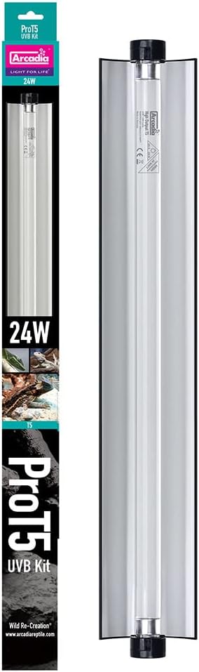Arcadia Pro T5 UVB Kit 12% Desert 24W Desert D3+ 22.5in for 2ft