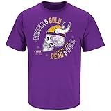 Minnesota Vikings Fans. Purple and Gold Till I'm Dead and Cold T-Shirt (S-5X)