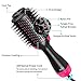 Hair Dryer Brush, EMISK One Step Hair Dryer and Styler 3-IN-1 Negative Ionic Blow Dryer Brush, Hairdryer/Hair Straightening/Curl Hot Air Brush for Hair Styling