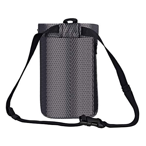 BG Climbing Chalk Bag XL with 2 Zippered Pocket and Elasticated Waistband Designed for Climbing, Bouldering or Big wall; Zippered pocket for large phone (iPhone XS MAX / Galaxy S10 Plus) - Thumbnail 4