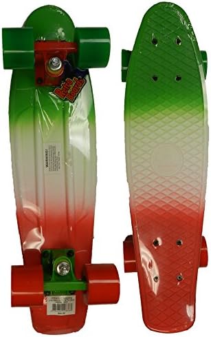 RETRO BOARDS Youth Faded Series Skateboards, Red, 22"