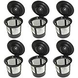 Blendin 6 x Single Coffee Pod Filters Compatible Keurig K Cup Coffee Maker System, Reusable