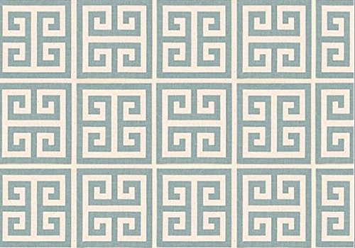 Premier Prints Towers Village Blue Natural TOWVBNA