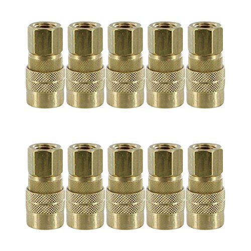 10 X Milton 715BK M Style Quick Coupler: 1/4-Inch Female Coupler