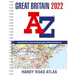Great Britain A-Z Handy Road Atlas 2022 Spiral-bound – 13 mei 2021
