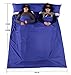 Outgeek Double Sleeping Bag Liner Lightweight 2 Person Sleep Sack Convenient for Camping Travel Hotel