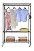 Finnhomy Heavy Duty Wire Shelving Garment Rack with Wheels Rolling Clothes Rack with Shelves£¬Brozen