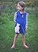 Fiream Girls Cotton Casual Longsleeve Stripe Applique Dresses(Blue,3T/3-4YRS)