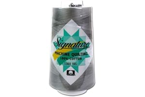 Signature Thread Signature Ctn 3000yd 100% Cotton Quilt Thread 3000 Pearl, Grey
