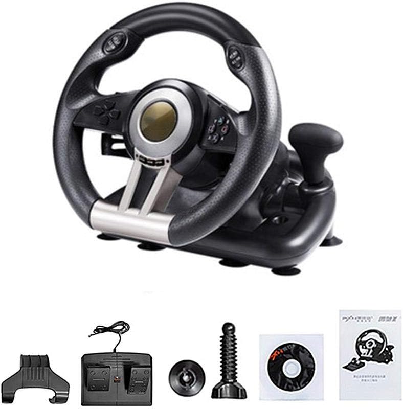 Luerme Racing Game Steering Wheel Stand for PC / PS3 / PS4 / X-One, Computer Game Simulation Steering Wheel