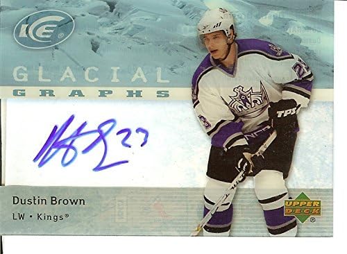 2007-08 Ice Glacial Graphs #GGDB Dustin Brown Auto