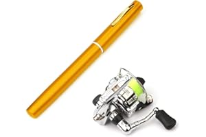 Lixada Fishing Rod Reel Combo Mini Pen Fishing Pole Kit Telescopic Fishing Rod Spinning Reel Combo Kit