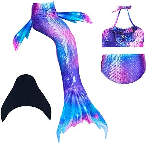 keseplei Mermaid Tails for Swimming, Swimsuits for Girls, Swimmable Mermaid Tail, Swimwear for Kids
