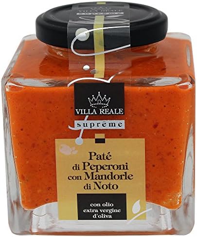 Italian Villa Reale Red Pepper & Almonds Pate, 6.35oz (180gm), Pack of 2