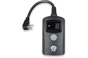 OSKOS 24-Hour Outdoor Light Timer, Water Resistant, Photocell Dusk to Dawn Light Sensor Countdown Timer, 18AWG Cord, Grounded Outlet for Home, Christmas Lights, Garden.10A, UL Listed