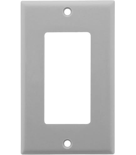 Leviton 1-Gang Stainless Steel Wall Plate - Midway Size, For Duplex Receptacle, Brushed Finish - View #4