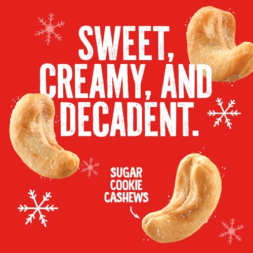 EMERALD NUTS SUGAR COOKIE FLAVORED CASHEWS (1-PACK) | 5OZ RESEALABLE BAG | KOSHER DAIRY CERTIFIED, NON-GMO, CONTAINS NO ARTIFICIAL PRESERVATIVES, FLAVORS OR SYNTHETIC COLORS