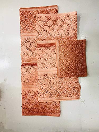 Lace - Latest 2018African headtie with Beads Nigerian gele Wrapper Women Head wear 3pcs/Set L810-2 - (Color: As Picture 5)