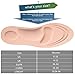 ELEFT 4D Barefoot Comfort Insoles for Women - Full Length Cushioned Insoles, Shoe Insoles for Massaging, Breathable and Foot Pain Relieve Woman's Insoles (Beige)