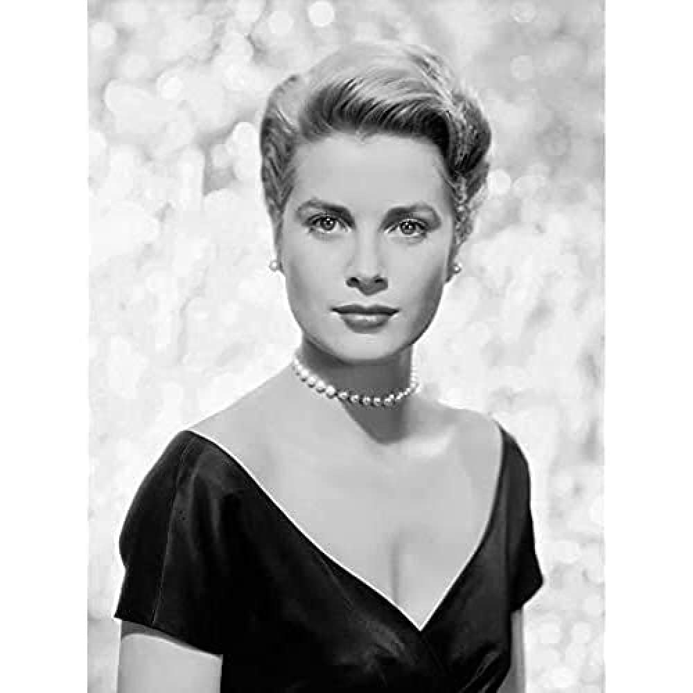 Portrait Actress Princess Grace Kelly Promo Old Photo Art Print Canvas Premium Wall Decor Poster Mural