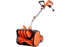 VOLTASK 17-Inch Corded Snow Blower, 12 Amp Electric Snow Blower with Directional Plate