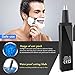 Nose Hair Trimmer Professional Waterproof Ear and Nose Trimmer 4 in 1 USB Rechargeable Nose Trimmer for Men fashionable Electric nose hair clippers Men Women(Black)