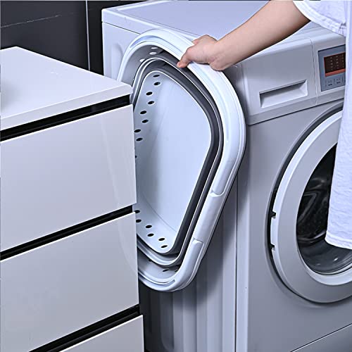 Haundry Collapsible Laundry Basket 42L Foldable Plastic Laundry