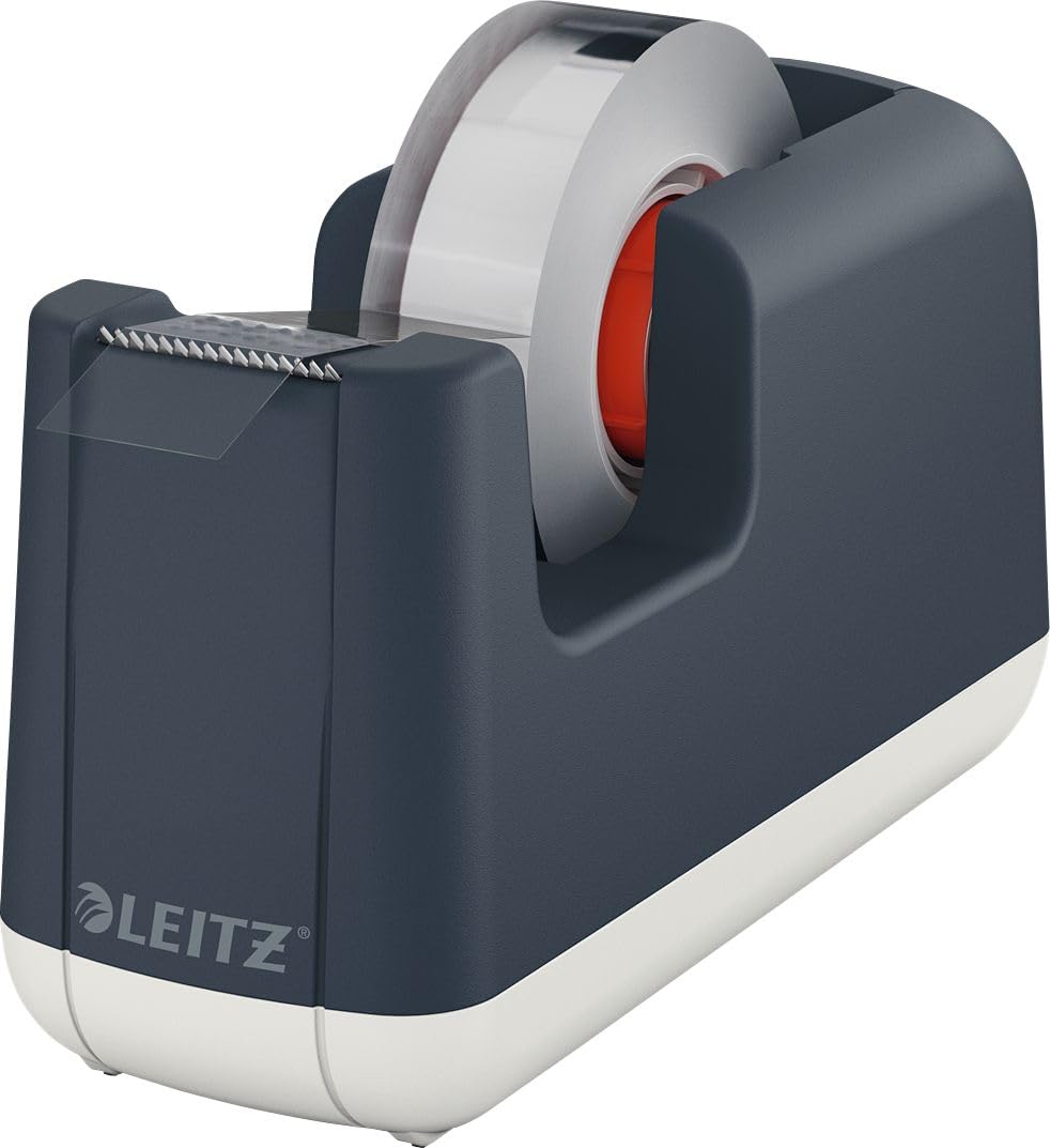 Leitz Tape Dispenser, Heavy Base With Tape, Cosy Range, Velvet Grey, 53670089