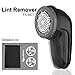 Valleycomfy Lint Remover for Clothes Fabric Shaver 2 Speeds and 3 Shave Heights - Battery Operated, Lint Fuzz Pills Defuzzer with 2 Replaceable, Adjustable 3D Suspension Blades (Black)