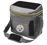 Coleman NFL Soft-Sided Insulated Cooler Bag, 16-Can Capacity, Pittsburgh Steelers