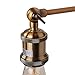 Anmytek Wall Light Fixture, Industrial Retro Rustic Loft Antique Wall Lamp Edison Vintage Pipe and Brass Head Wall Sconce Decorative Fixtures Lighting Luminaire (Bulbs not Included)
