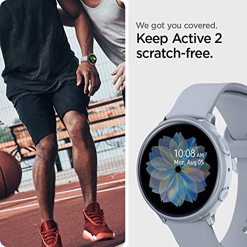 Spigen Liquid Air Armor Funda Protectora Compatible con Samsung Galaxy Watch Active 2 44mm (2019) - Nube Plateado - Imagen 4